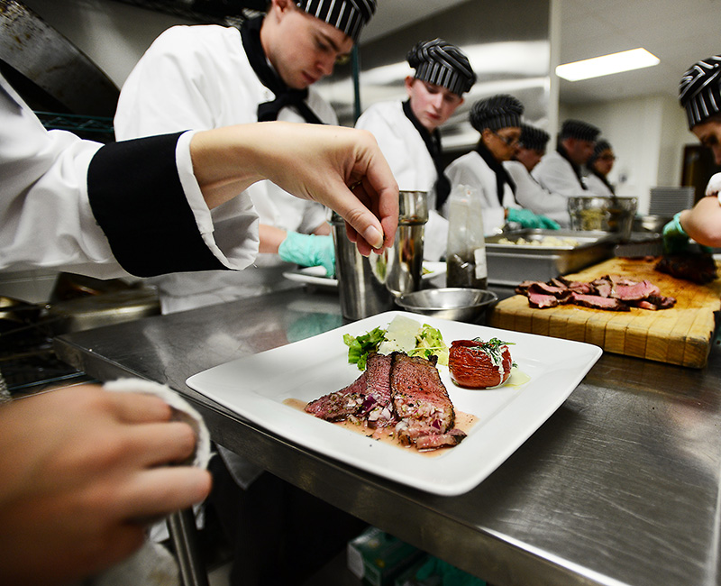 Culinary students and faculty at FVCC