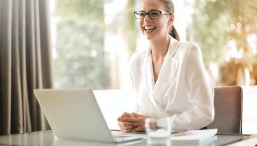 Human Resources Executive at Desk