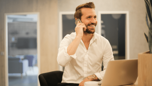Business Executive on the Phone