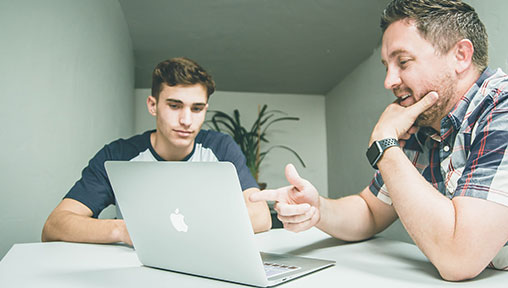Addiction Counselor Speaking with a client