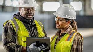 Two construction workers